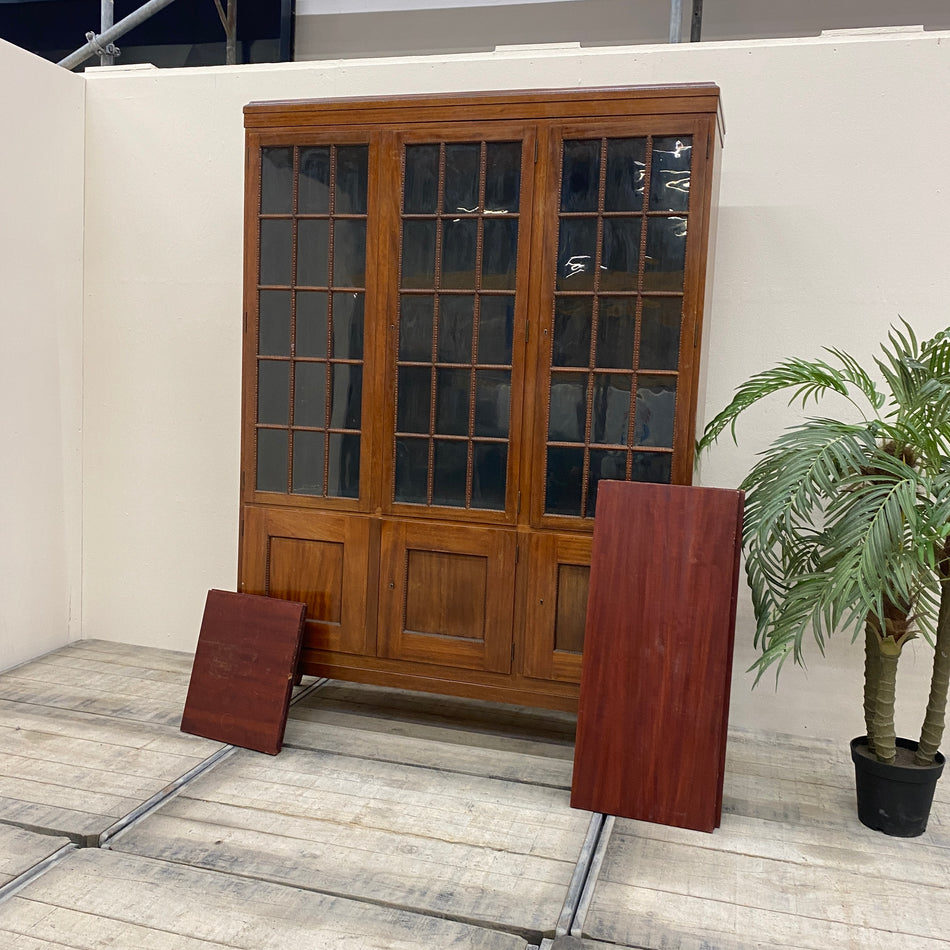 Art Deco Vitrinenschrank Mahagoni Holz 6-türig Schrank