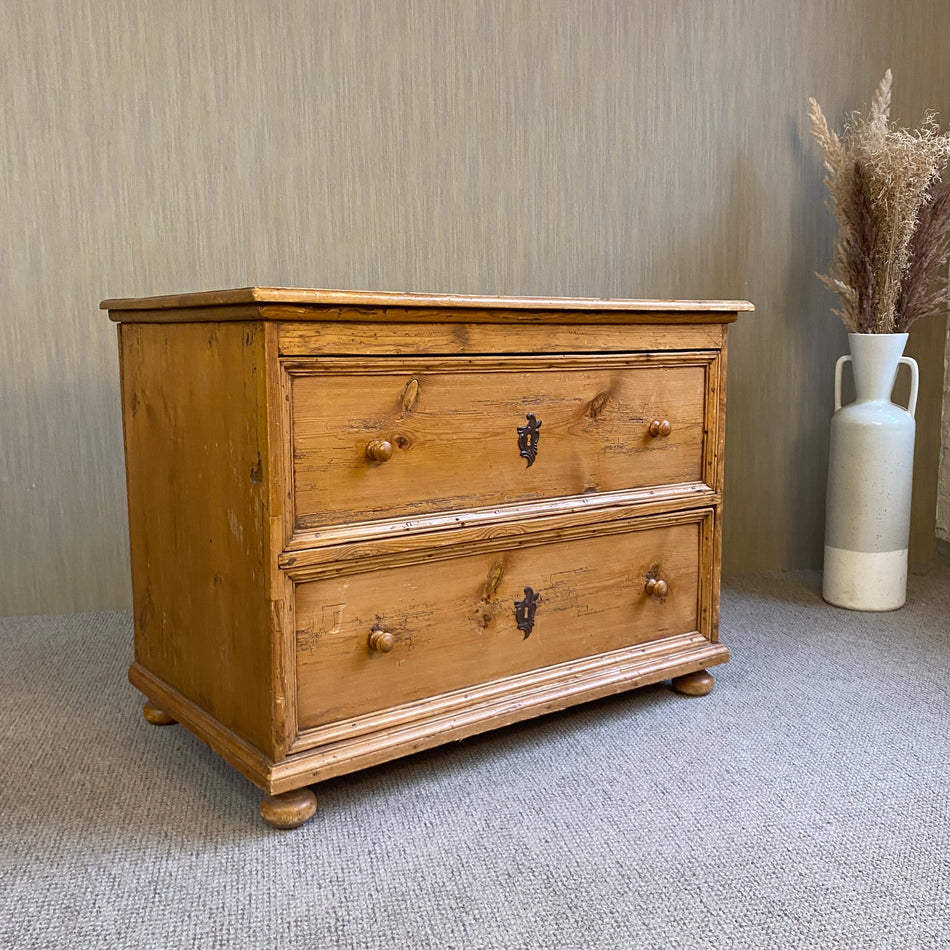 Bauernstil Kommode antik Weichholz Massivholz Schrank vintage Landhaus
