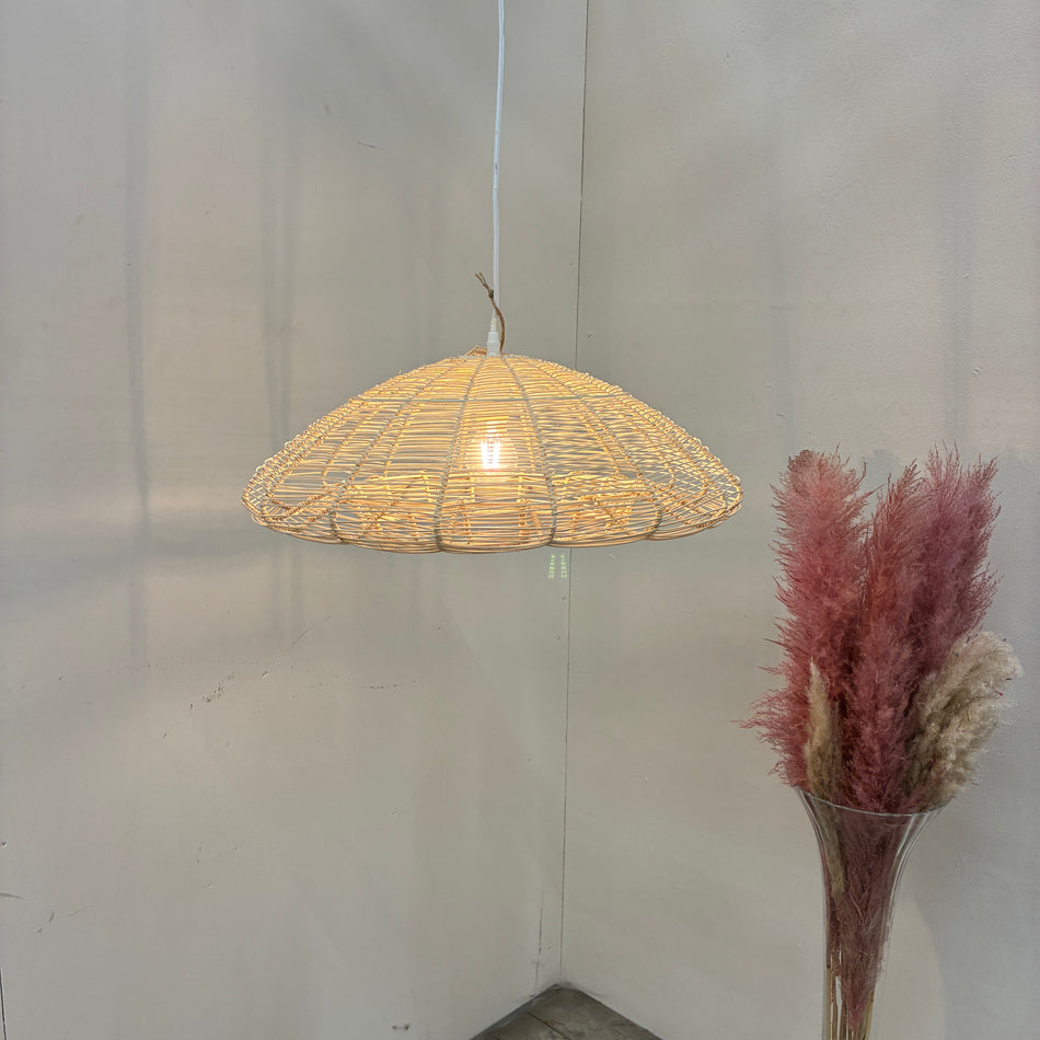 KidsDepot Zandi Deckenlampe Hängeleuchte Rattan Bambus Boho Natur Lampe