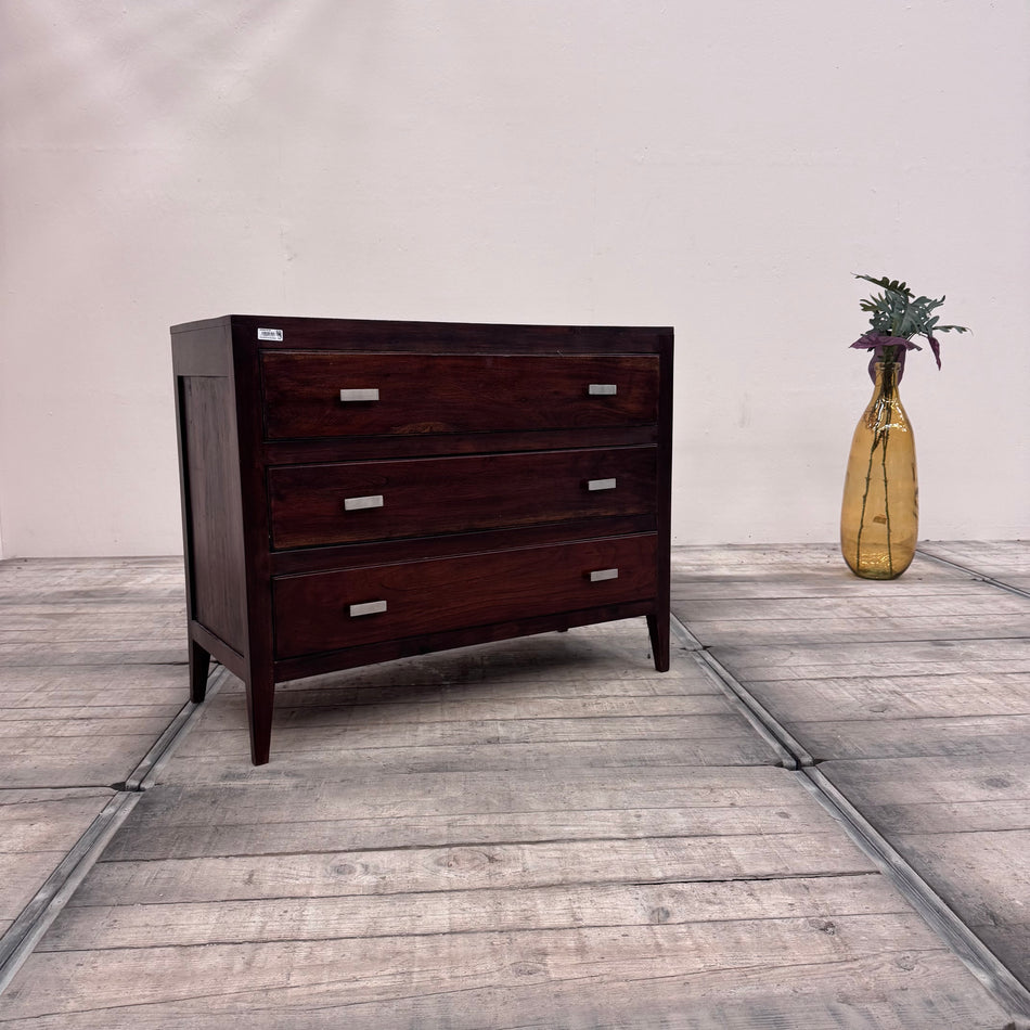 Edle Kommode Mangoholz massiv Villen-Bestand Sideboard Gebraucht Vintage