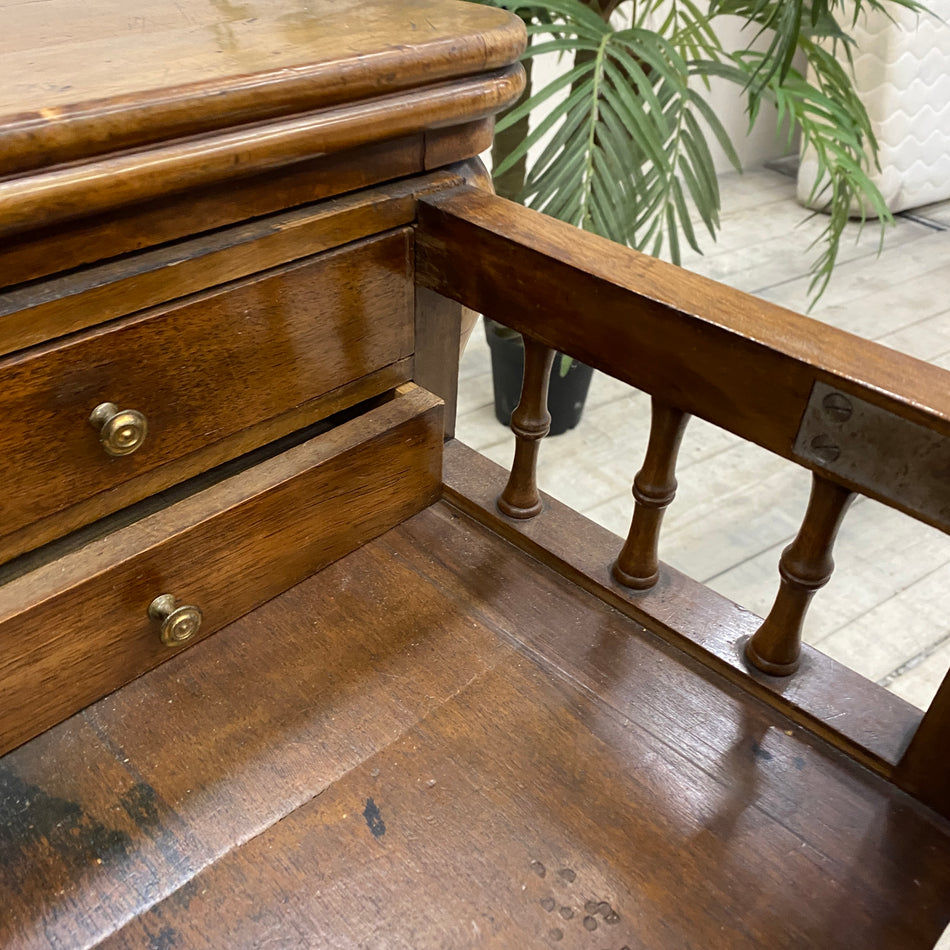 Biedermeier Schreibkommode braun Nussbaum Kommode Gebraucht