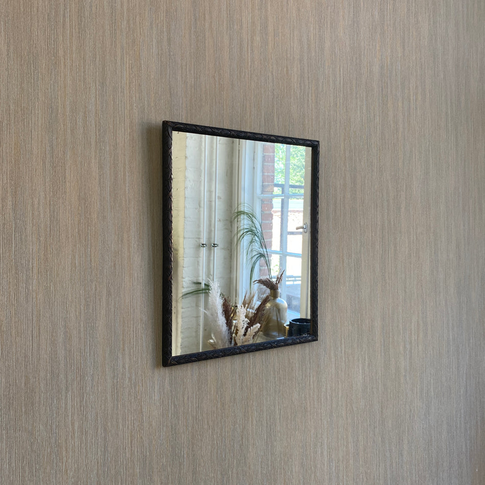 Wandspiegel antik Holz dunkel Spiegel 38x46