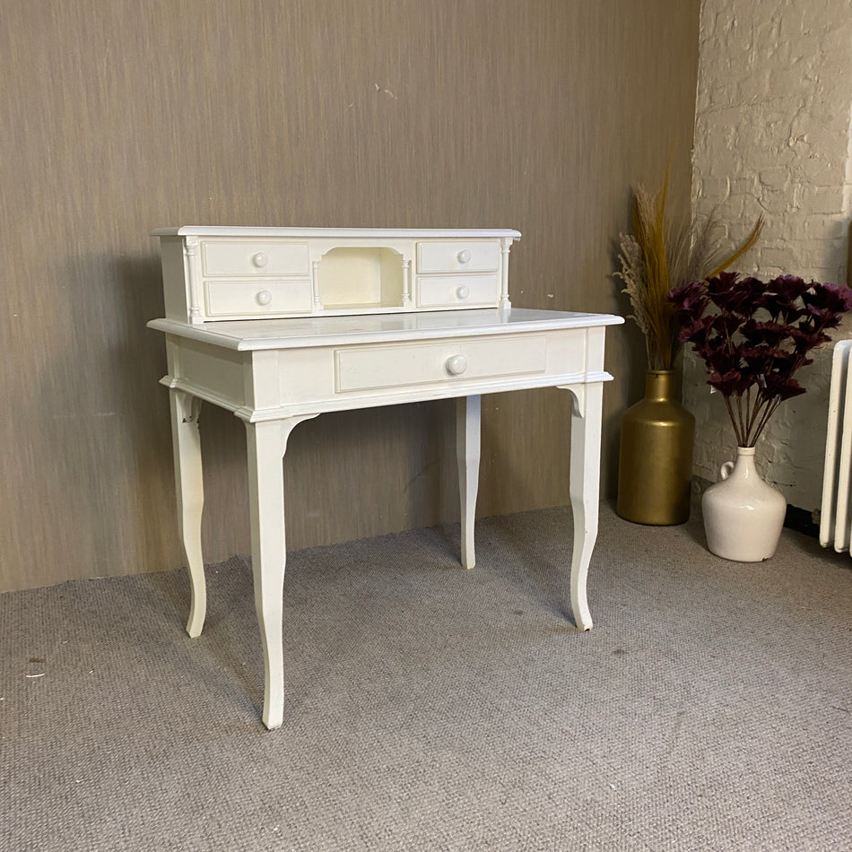 Weißer Schminktisch mit Aufsatz & Schubladen – Sekretär Tisch gebraucht