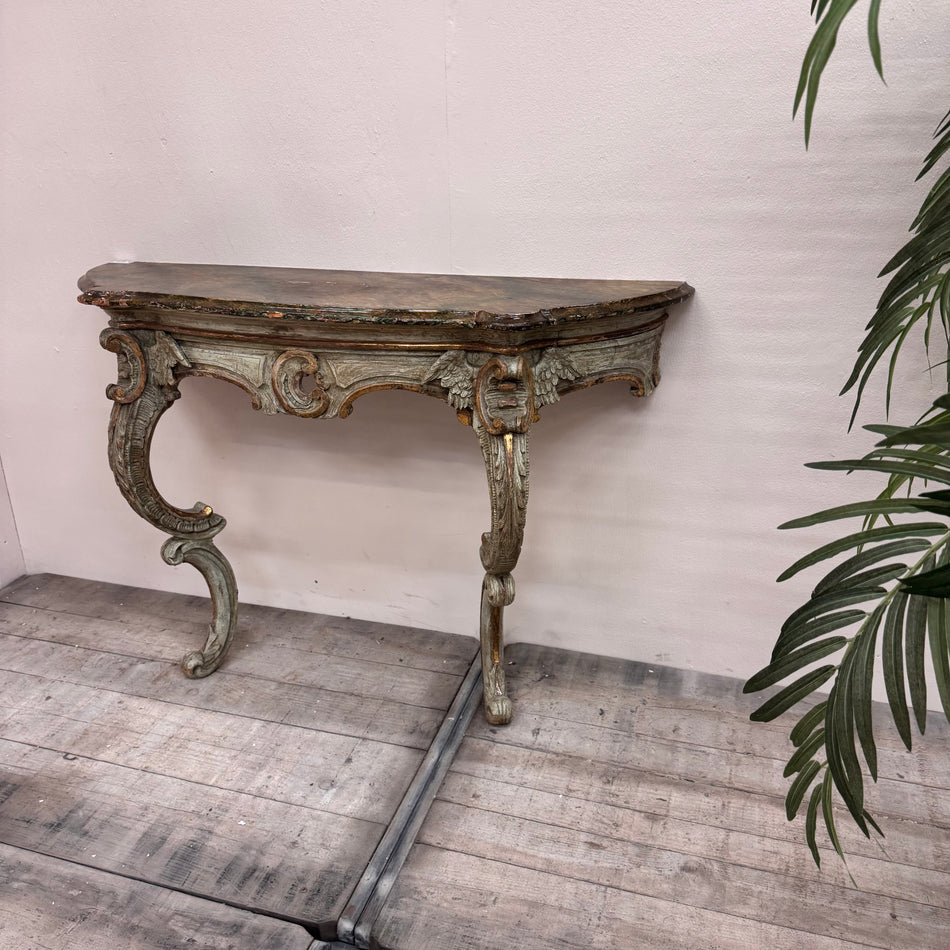 Prunkvoller Konsolentisch im Rokoko-Design Stilmöbel Tisch 5-Sterne Schlosshotel
