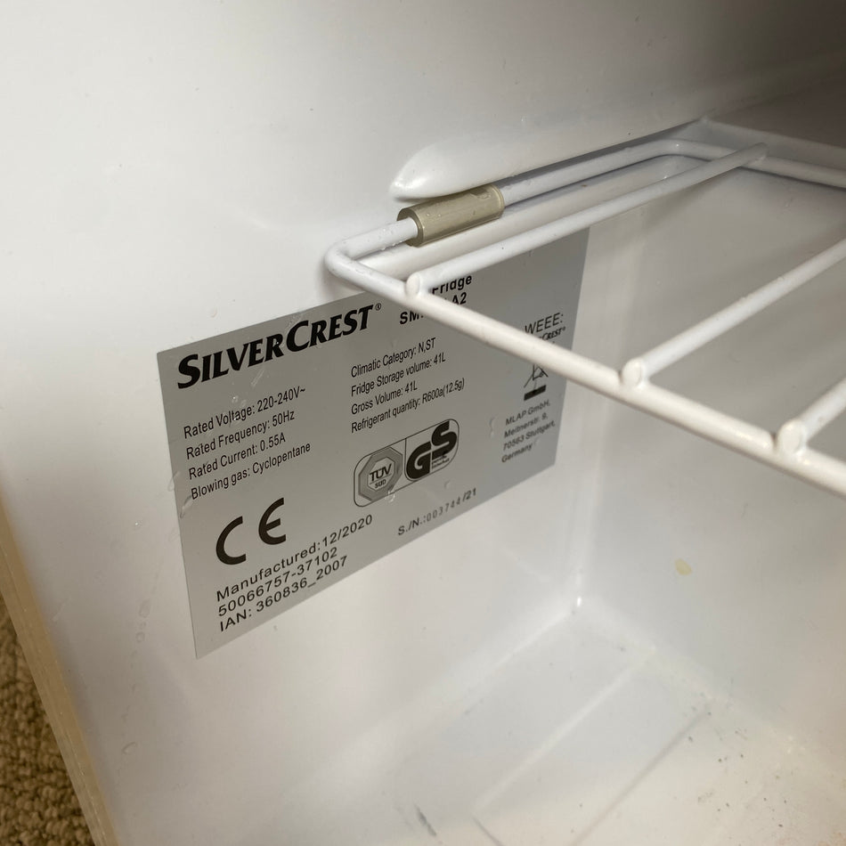 Silvercrest Minibar gebraucht weiß Hotelkühlschrank
