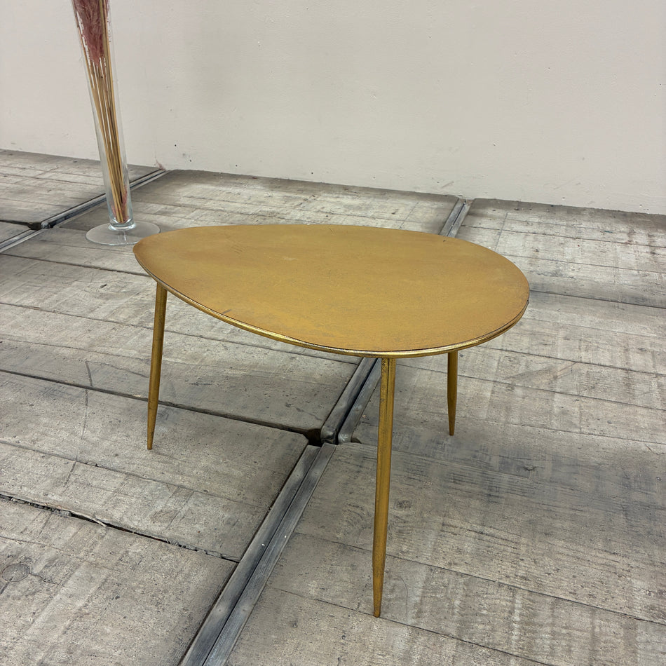 Dijk Natural Collections Side Table L Kidney Shape Metal Gold Table