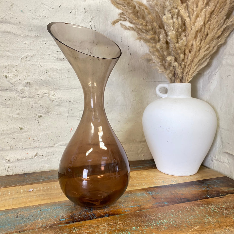 Light & Living Vase Herley braun Glas 33cm Blumenvase