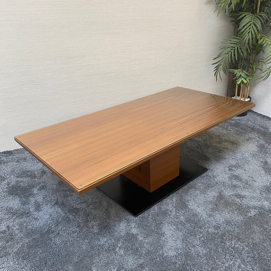 Glas Couchtisch gebraucht Nussbaum Holz 140x70 Tisch