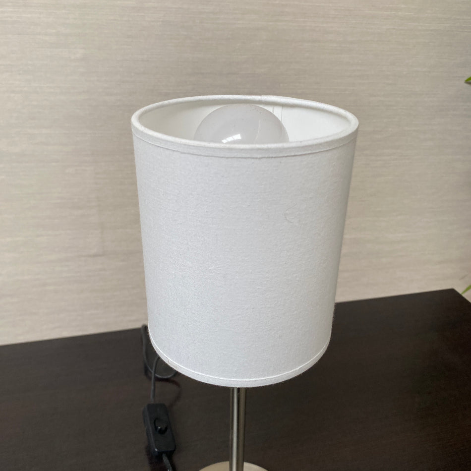 Tischlampe gebraucht silbern 40cm E27 Lampe