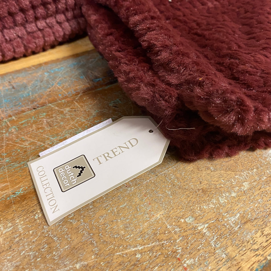 Kissenbezug Bordeaux Strukturiert 45x45 Neuware