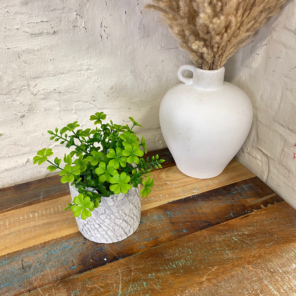 Arica Blumentopf Zylinder grau Zement 11cm