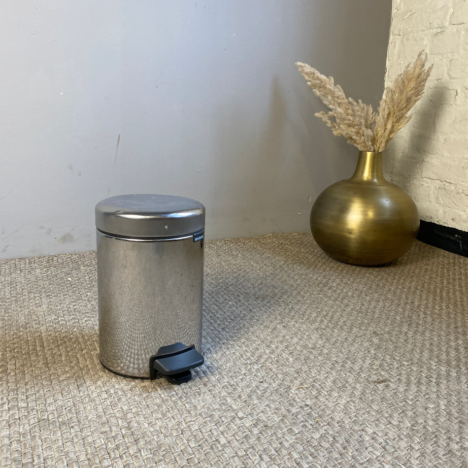 Brabantia Mülleimer gebraucht silbern Metall Fußpedal Badeimer