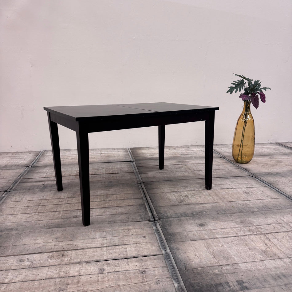 Ausziehbarer Esstisch Schwarz Holz Design Tisch aus Villen-Bestand Gebraucht