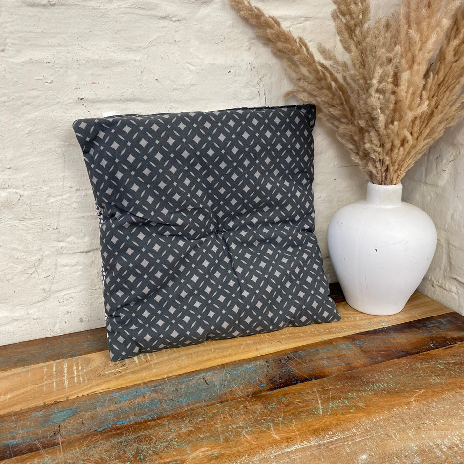 Ateliers du Linge Stuhlkissen grau gemustert 40 x 40cm Neuware