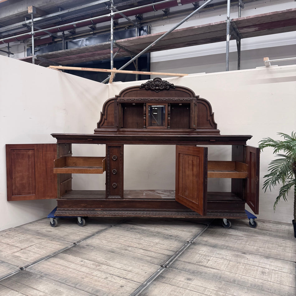 Antikes Buffet Eiche Massiv Historisch Reich verziert Sideboard Gebraucht
