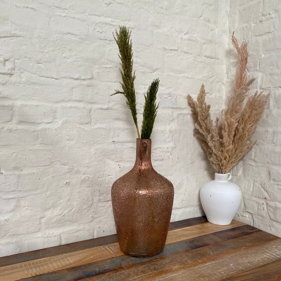Light & Living Molusi Vase kupferfarben Glas Deko 38 cm