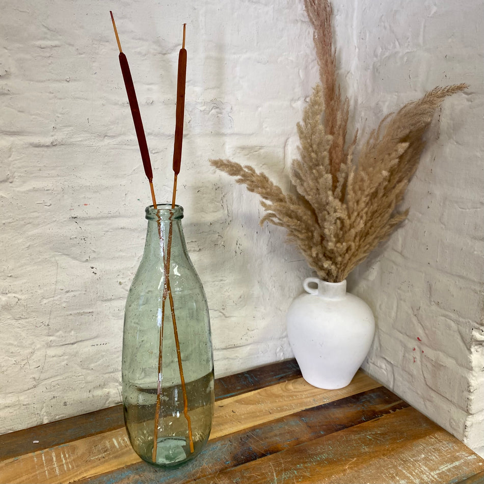 Greensboro Flaschenvase recyceltes Glas hellgrün 40cm Vase