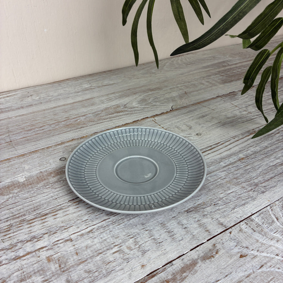 Seltmann Weiden Amina Kombi-Untertasse groß 16 cm Silbergrau