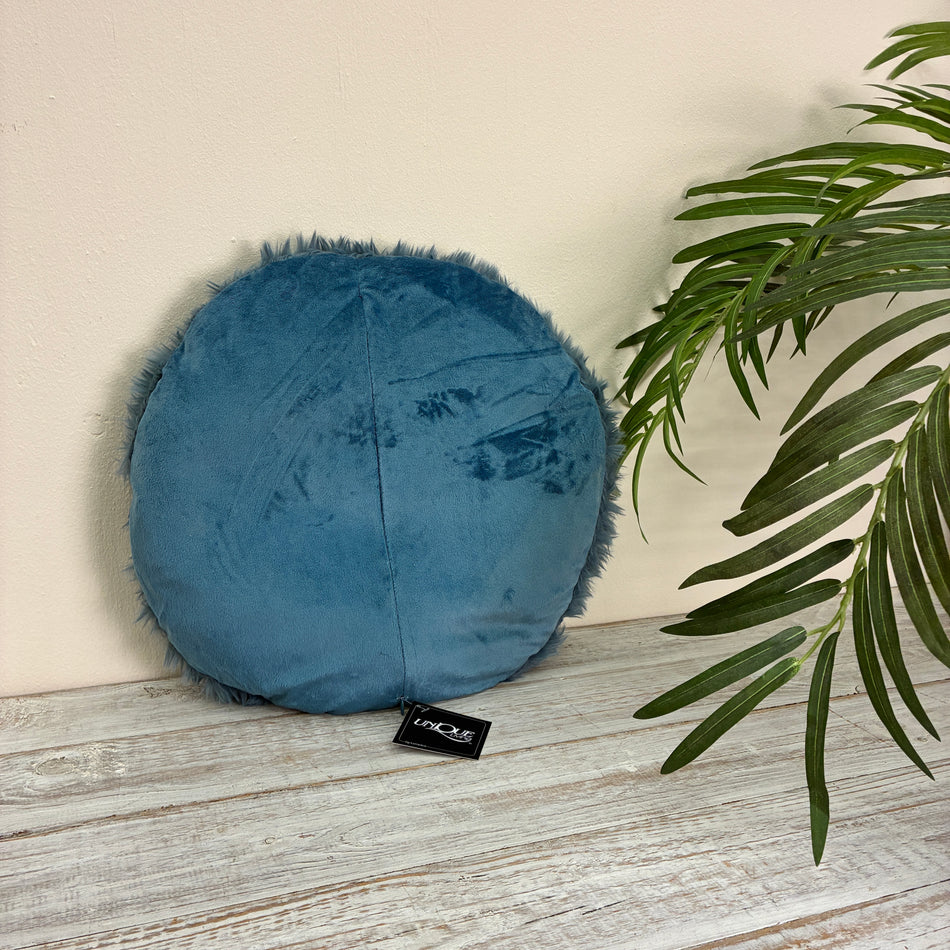 Unique Living Kissen Matten blau 40 cm