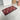 Vintage Teppich antik rot gemustert 80x40