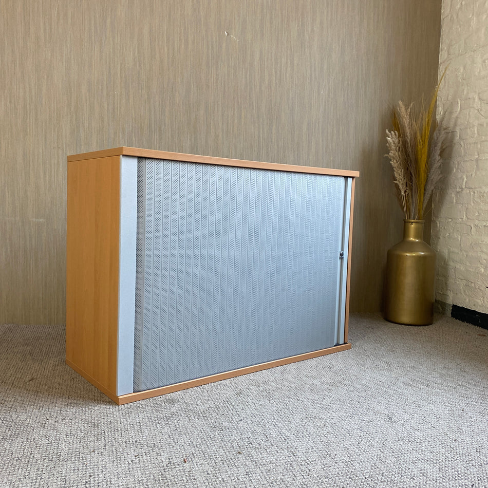 Steelcase Sideboard gebraucht Holz 100cm Büro Schrank 2 OH