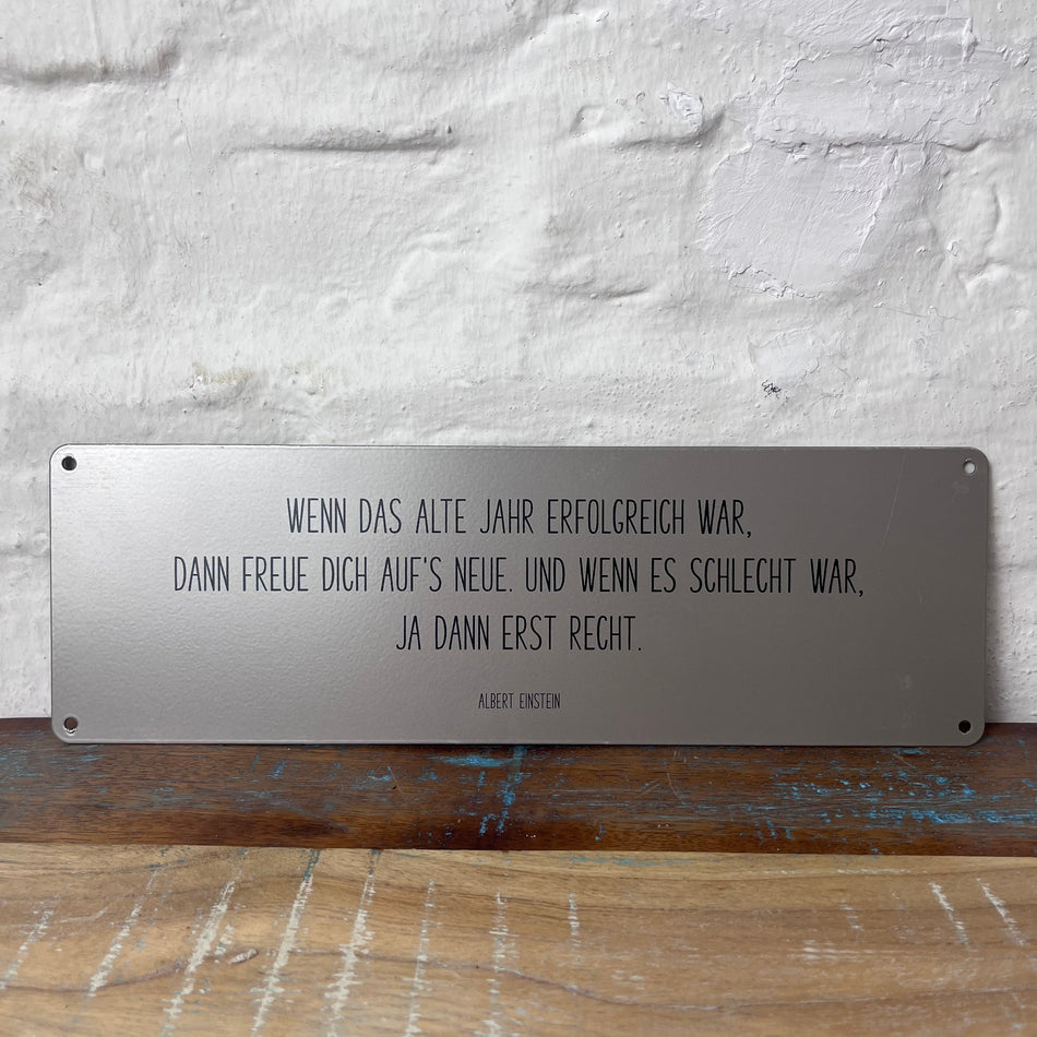 Blechschild Zitat Einstein