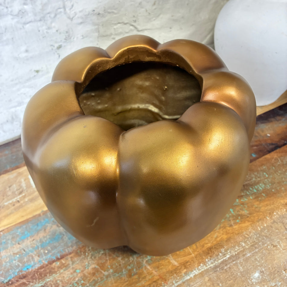 Light & Living Vase Bellpepper antik bronzefarben Kunststoff 25cm