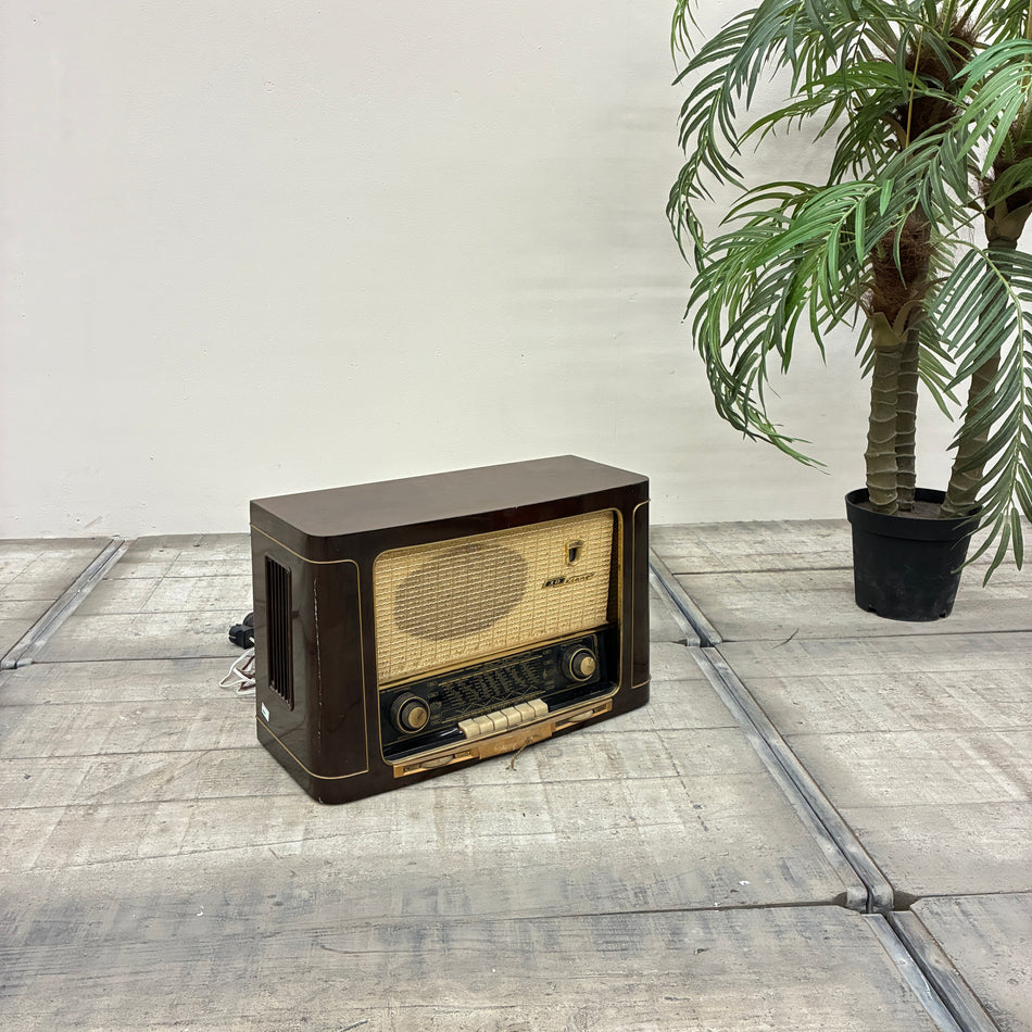 Grundig Röhrenradio Braun Holz Metall 2030 W/3D Tischradio Vintage