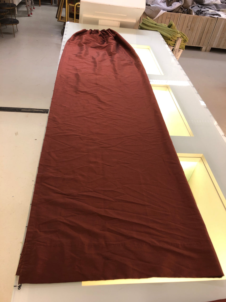 Gardine Vorhang Verdunkler 240x70 rotbraun lichtdurchlässig gebraucht