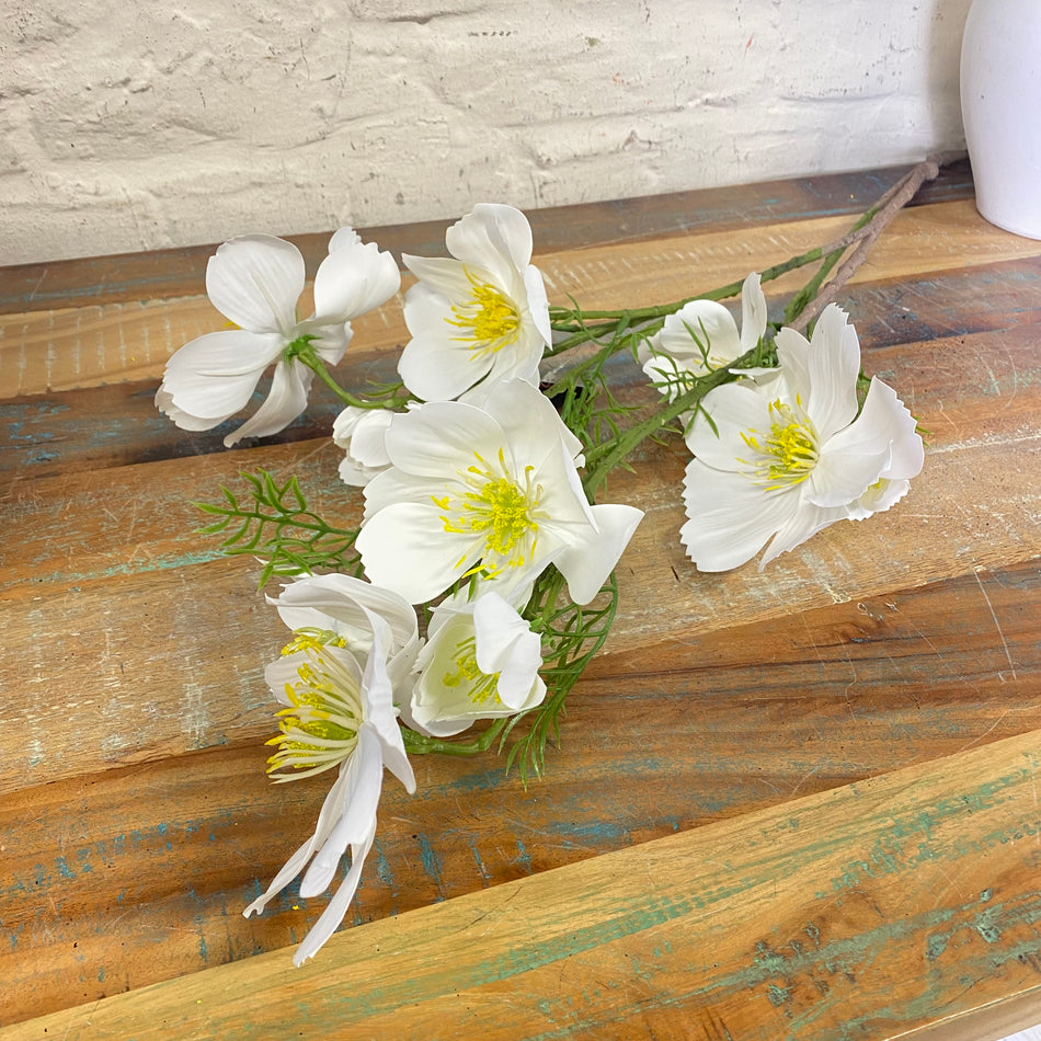 Countryfield Kunstblume Cosmos weiß 105cm