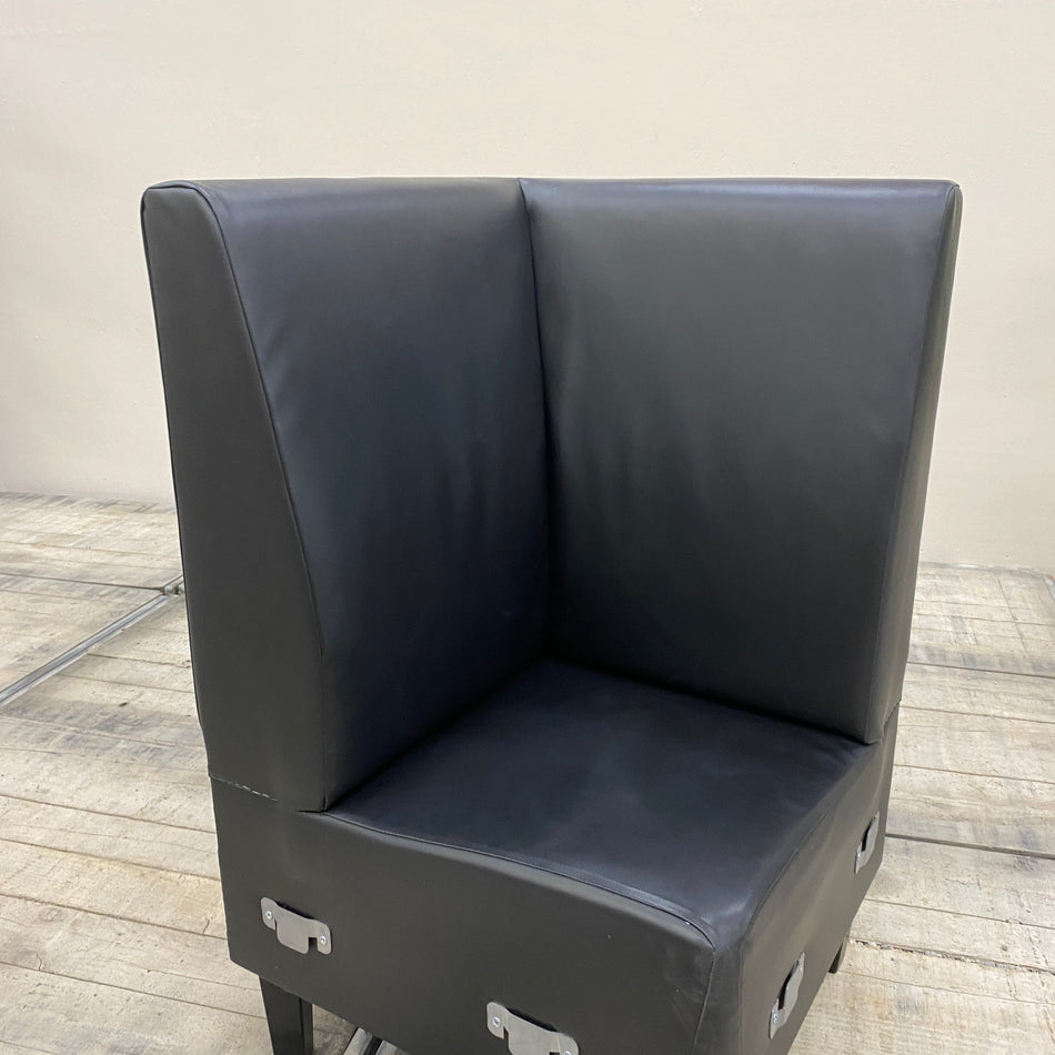 Eckteil Essbank Schwarz Kunstleder Modul Bank Gebraucht