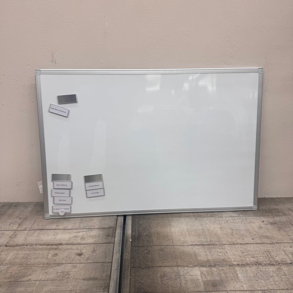 Whiteboard 60x90 Schreibtafel Weiß Metallrahmen Magnetisch Bürobedarf Gebraucht