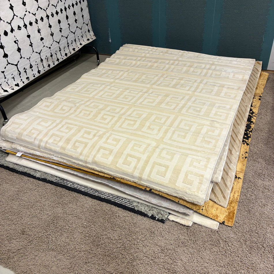 Beiger Design Teppich mit grafischem Muster – Neuware – 160 x 220cm