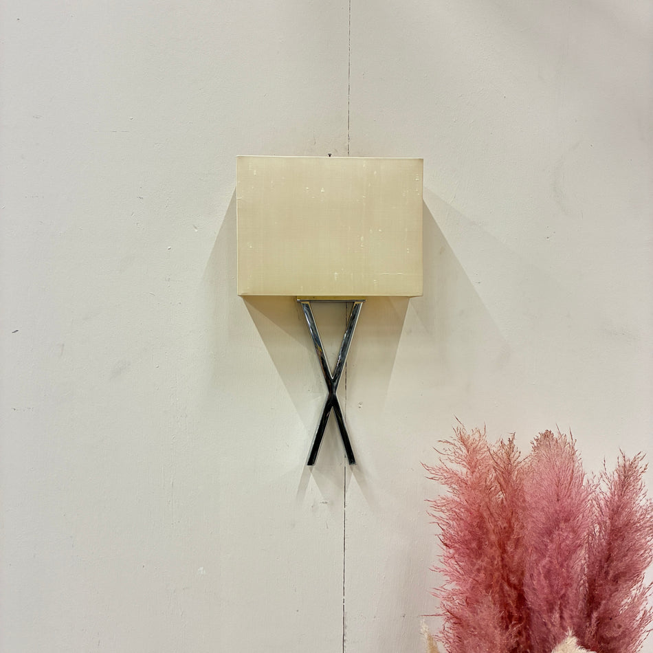 Modern Design Wall Light Crossed Fabric Shade Wall Lamp Lamp Used