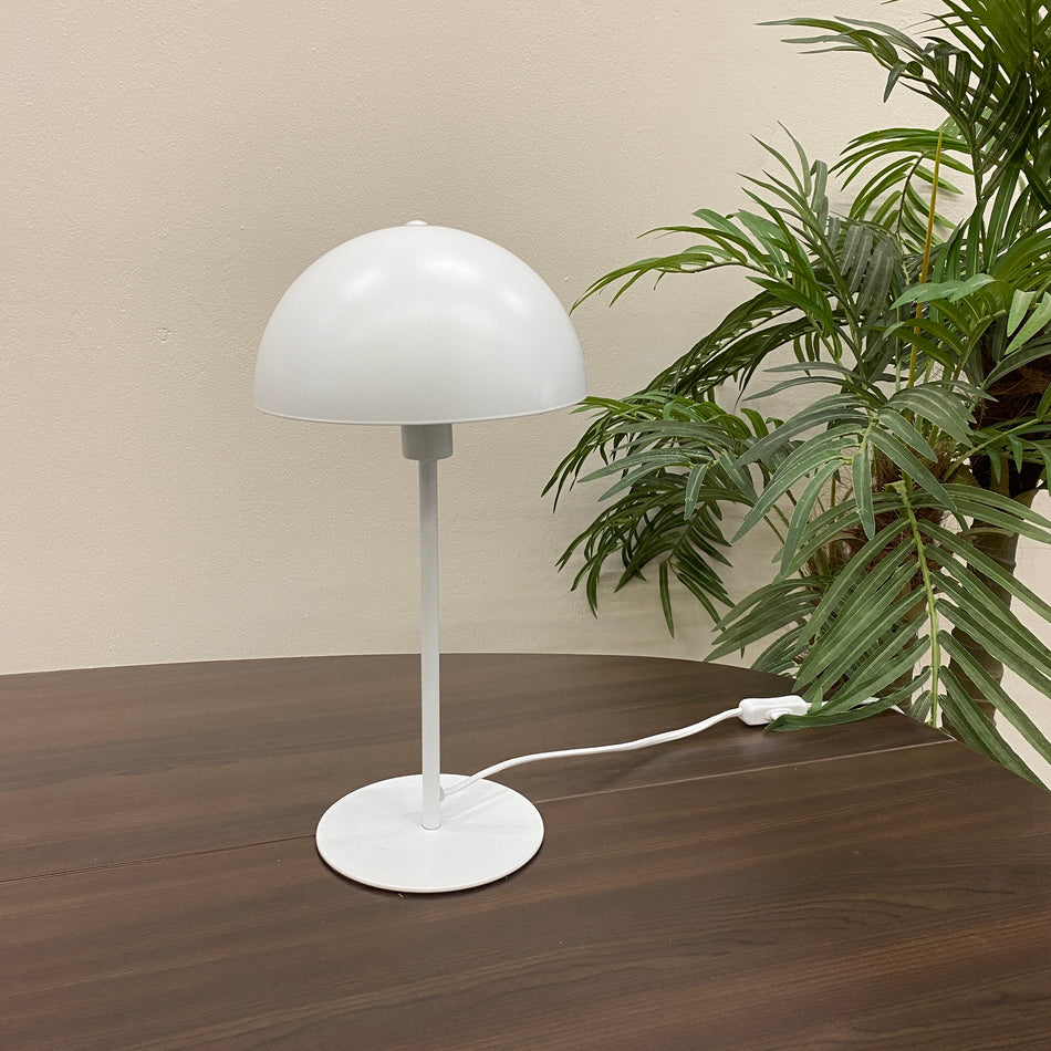Nordlux Ellen Tischleuchte Weiß Metall Pilzlampe Lampe Gebraucht