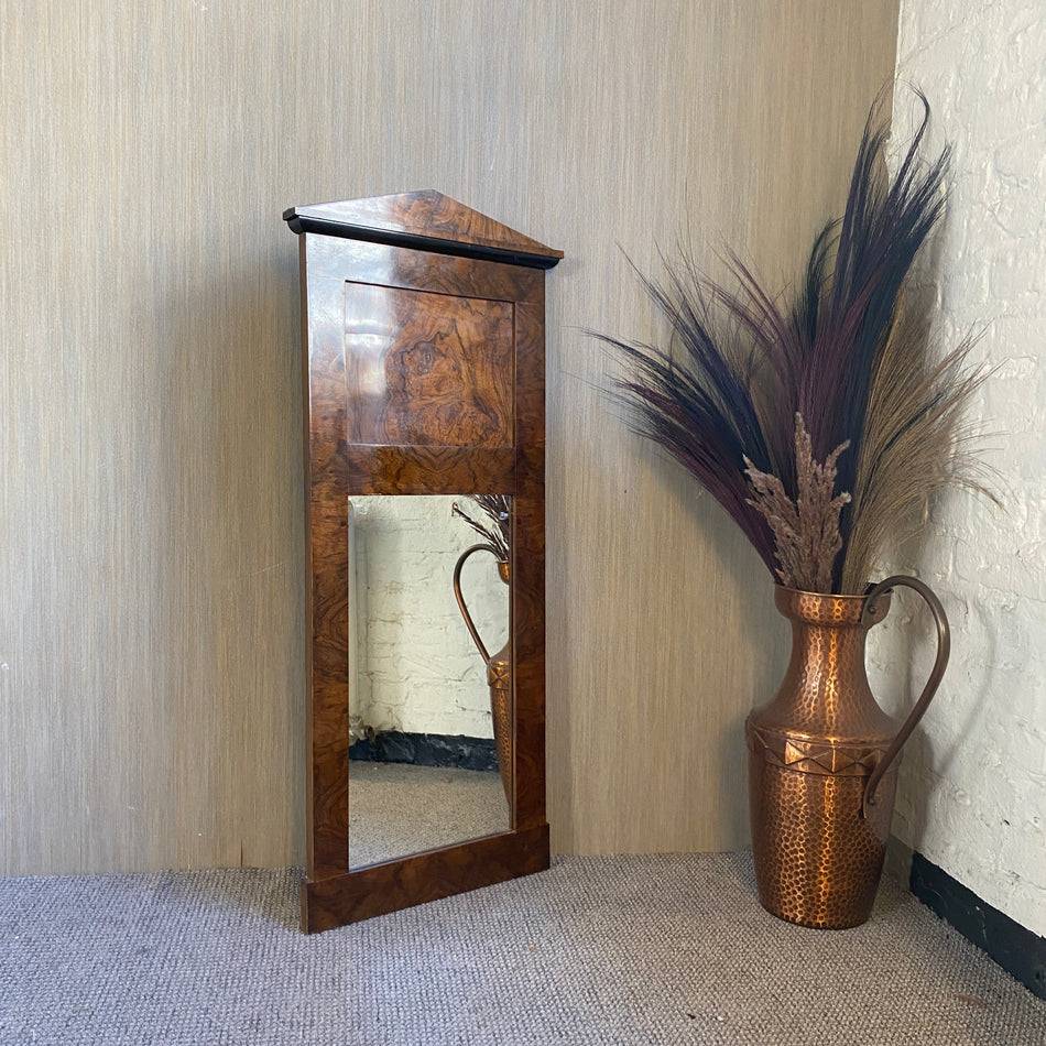 Kleiner Biedermeier Spiegel antik Nussbaum 1900
