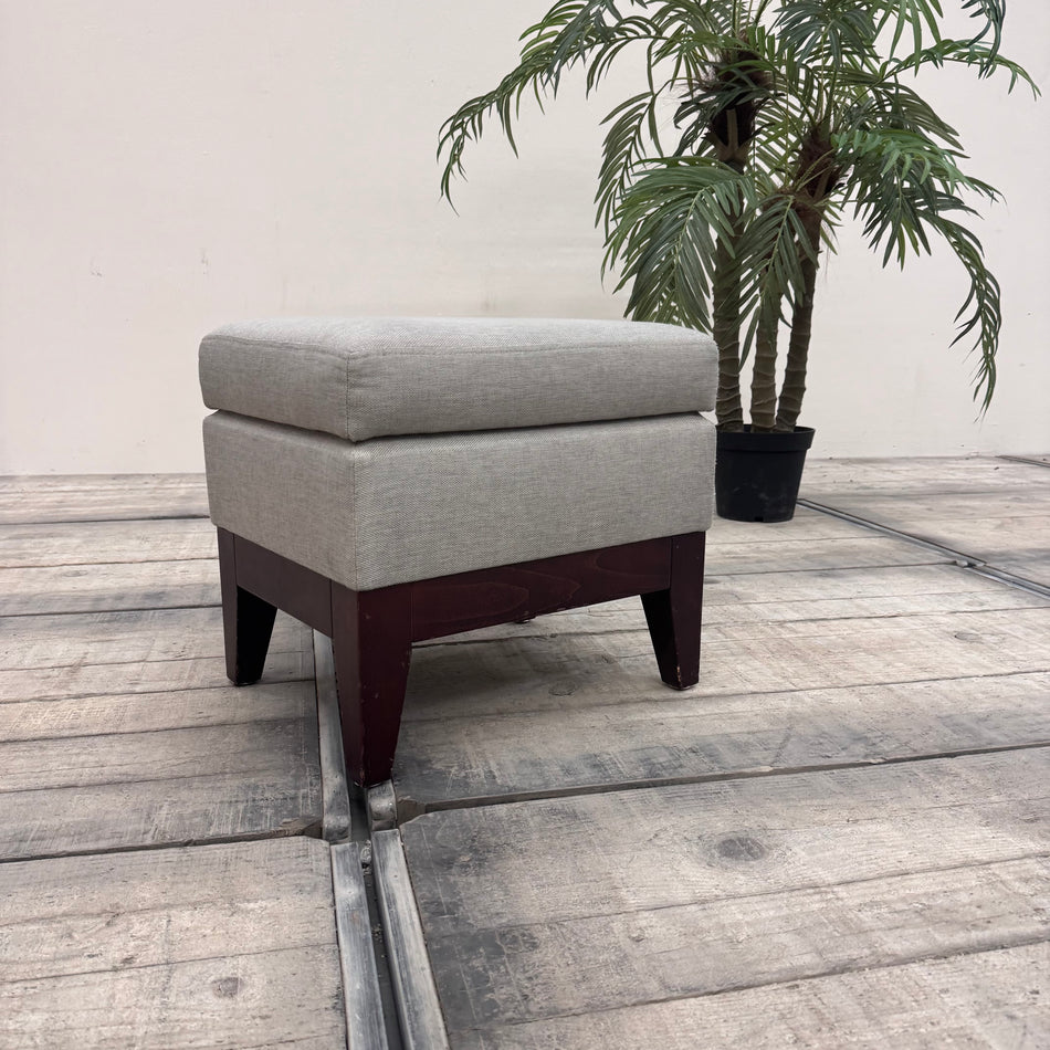Sitzhocker Grau Gepolstert mit Polster 50cm Hocker Gebraucht