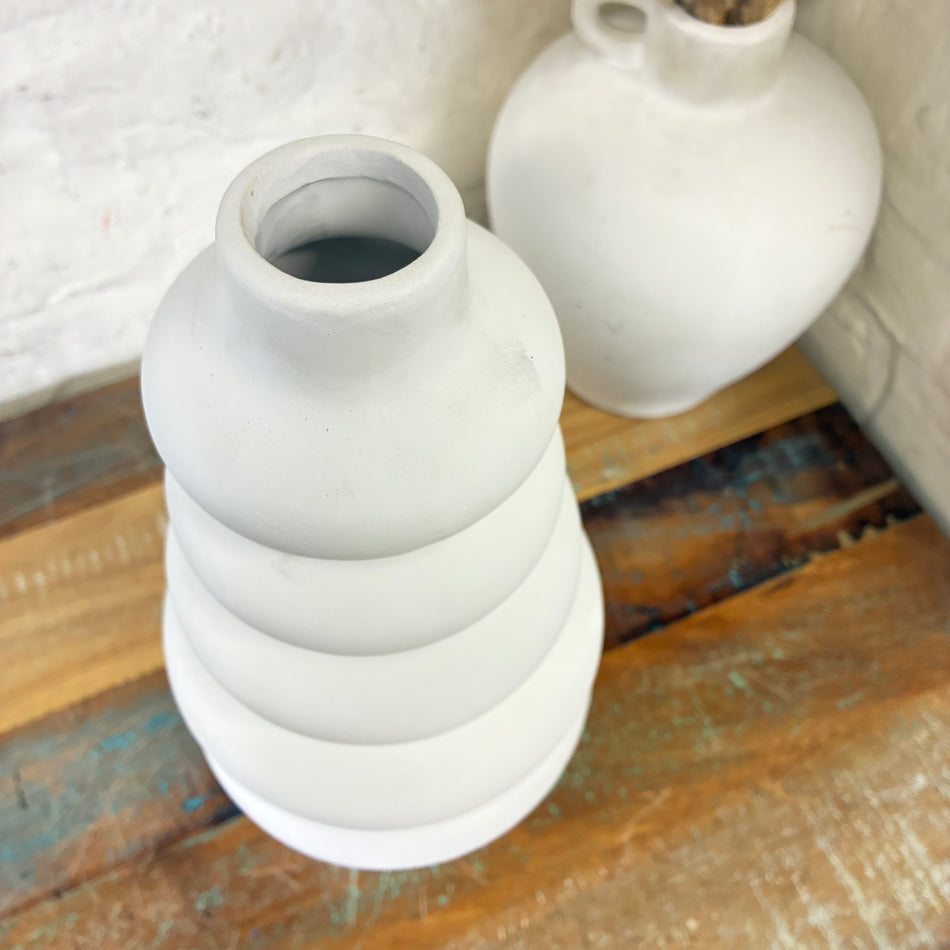 Countryfield Vase Thalia M weiß Keramik 32cm