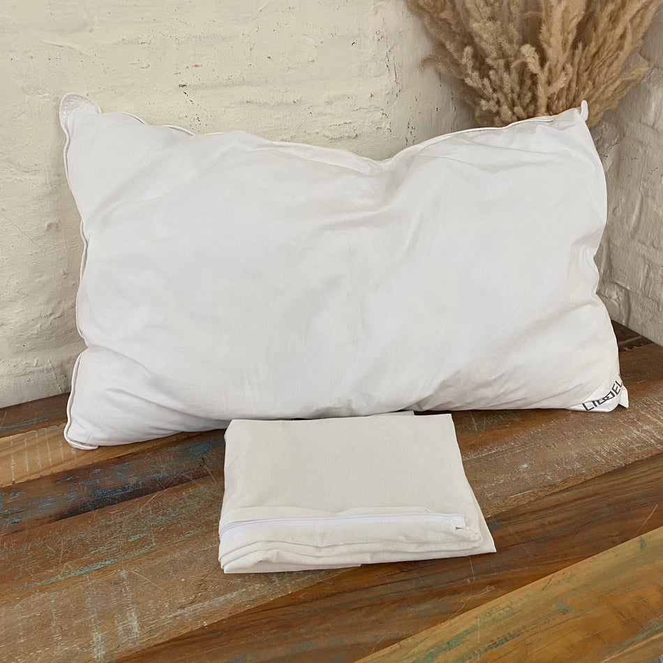 LIDDELL Kopfkissen gebraucht weiß Baumwolle 50x70cm Kissen
