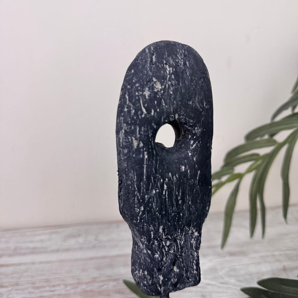 Countryfield Skulptur Moroa anthrazit Schwarz auf Standfuß Deko Figur