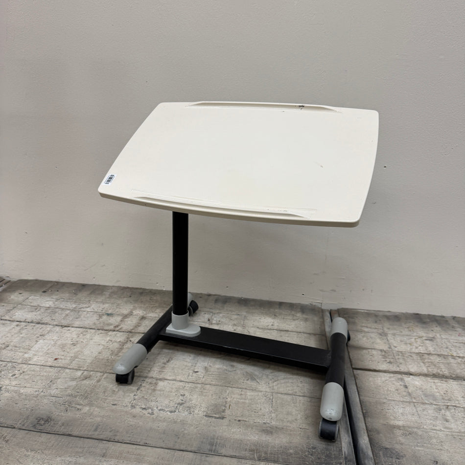 Laptoptisch Beistelltisch Neigbar Höhenverstellbar Rollbar Weiß Schwarz Mobil Gebraucht