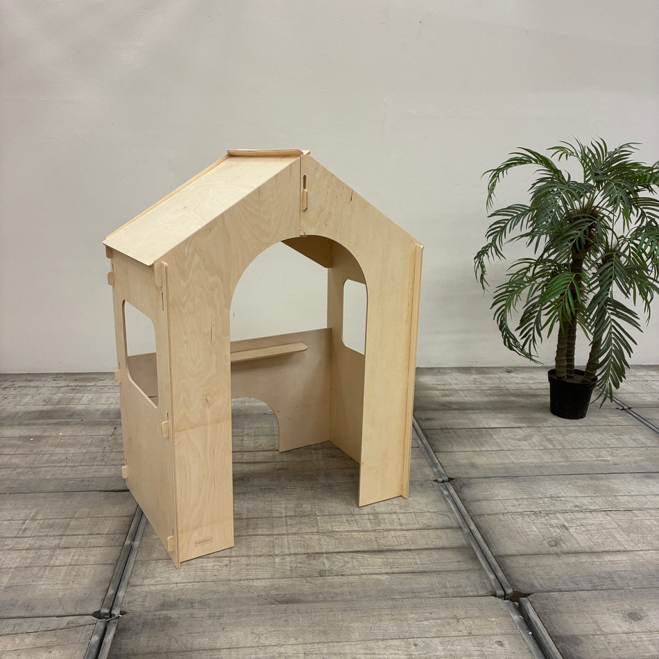 KidsDepot Kinderspielhaus Spielhaus Holz Multiplex Indoor Stecksystem