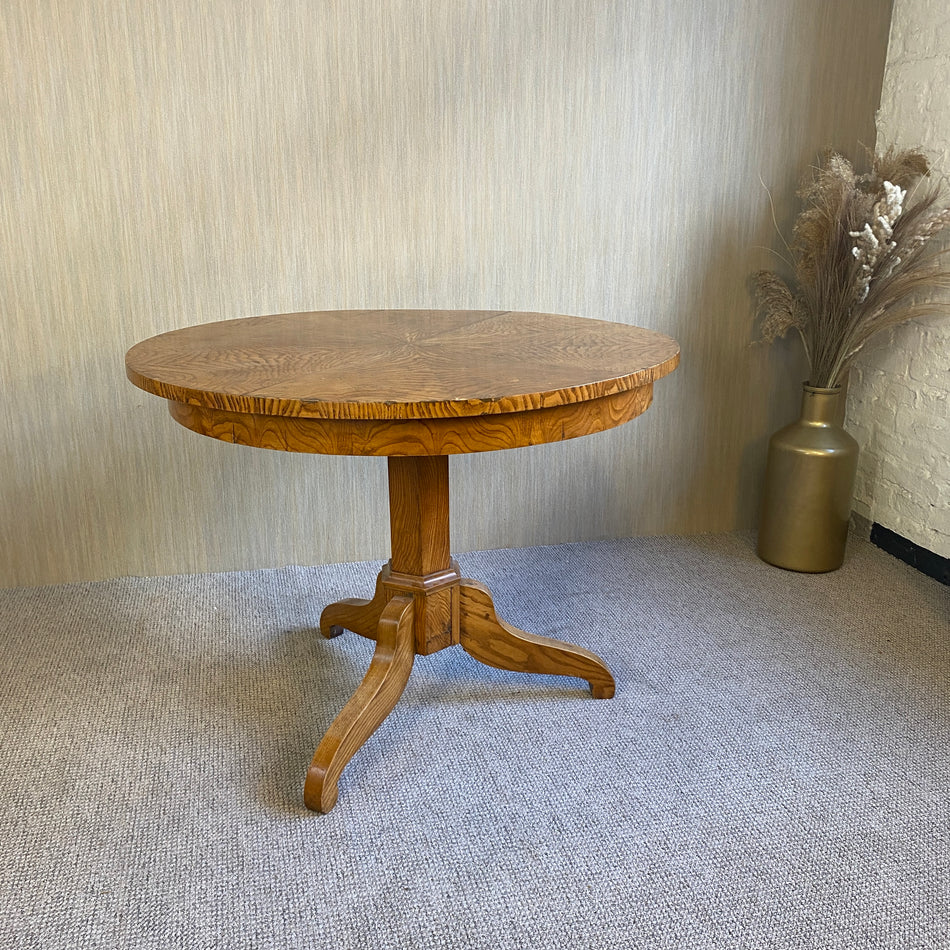 Biedermeier Esstisch antik Nadelholz rund 1930 vintage Tisch