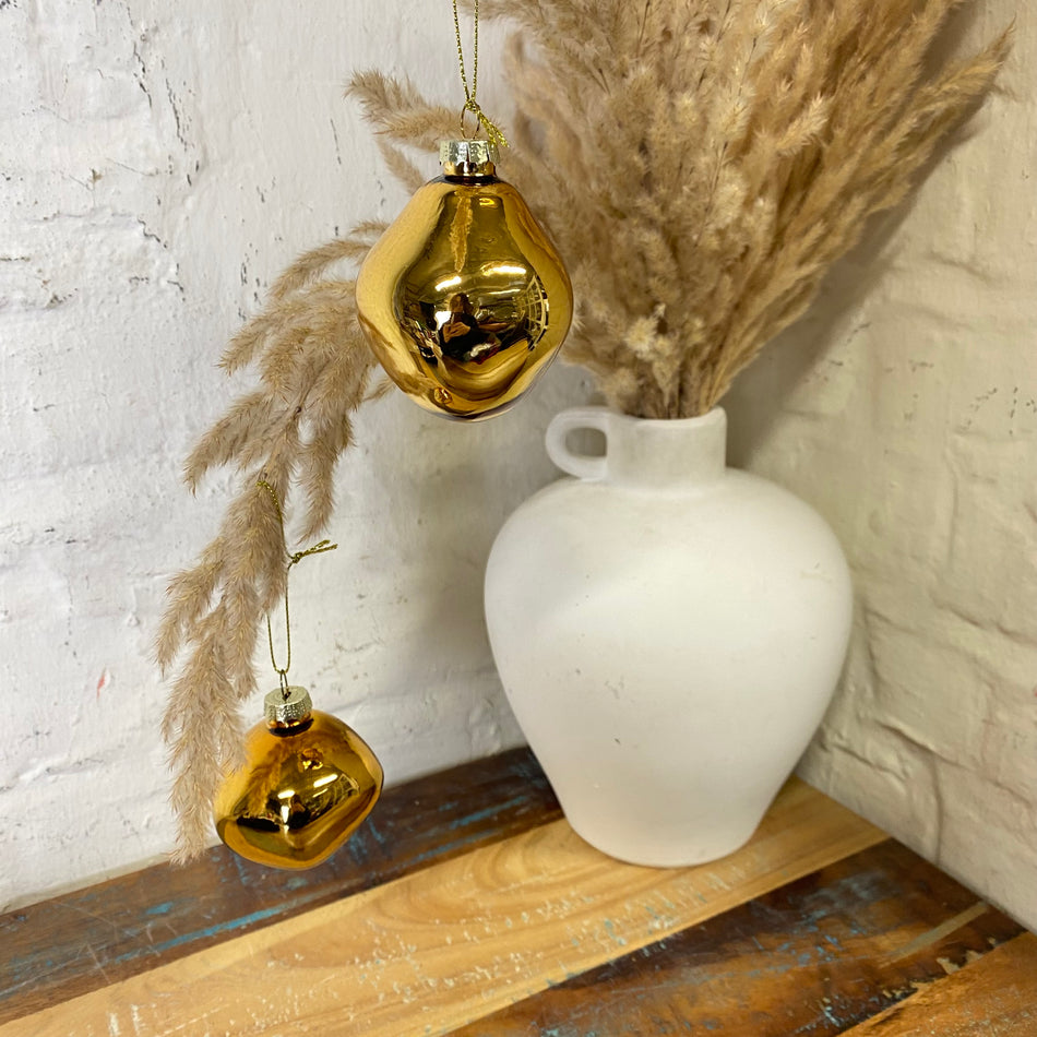 Xmas by Moos Weihnachtskugeln goldfarbig 6cm 6 Stück