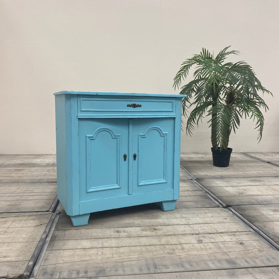 Thomas Klotz Kommode "Shabby Chic" blau Schrank Upcycled