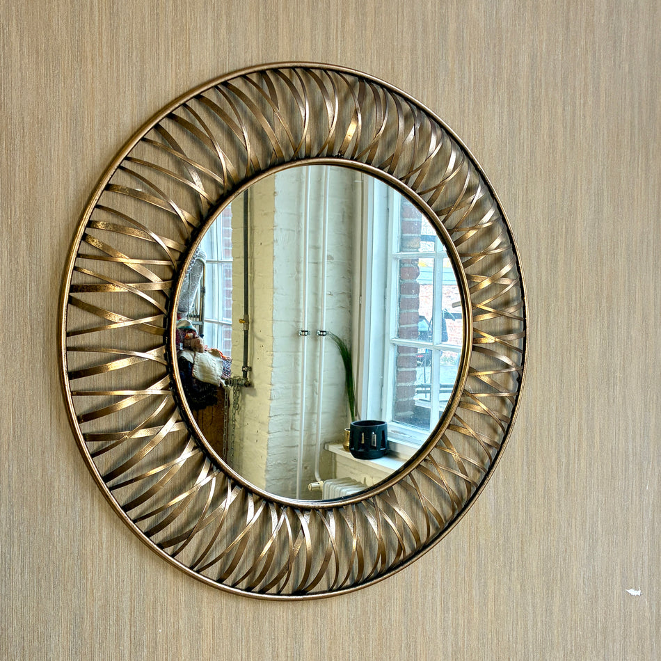 PTMD Spiegel Eresa goldfarbig Metall Glas 80cm