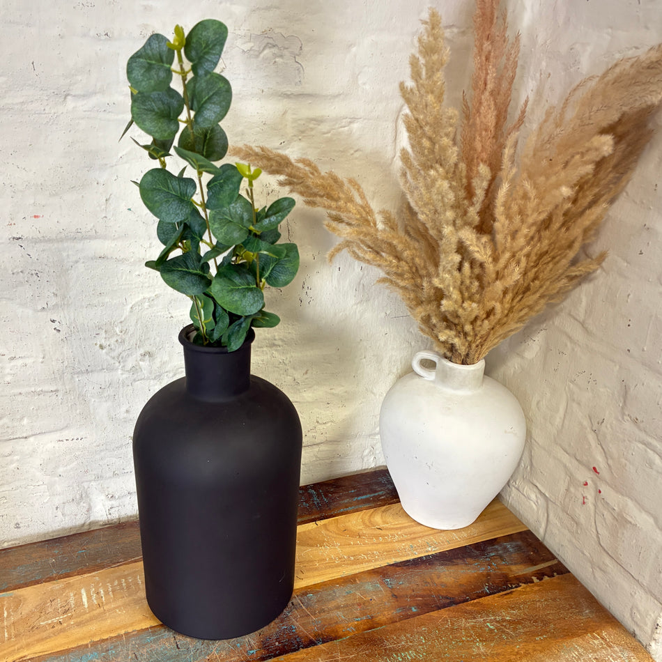 Countryfield Flaschenvase Dena L mattschwarz Glas 31cm Vase