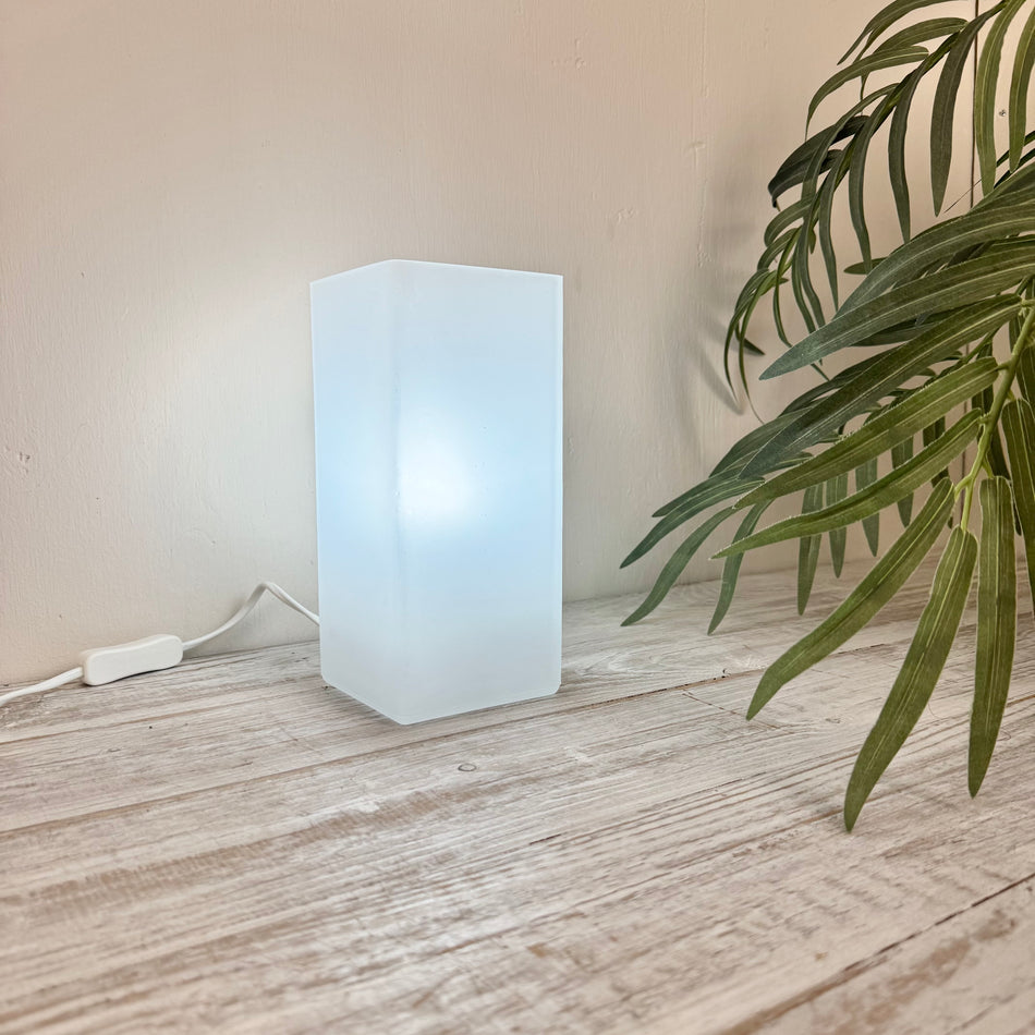 Tischleuchte Milchglas Lampe gebraucht Tischleuchte