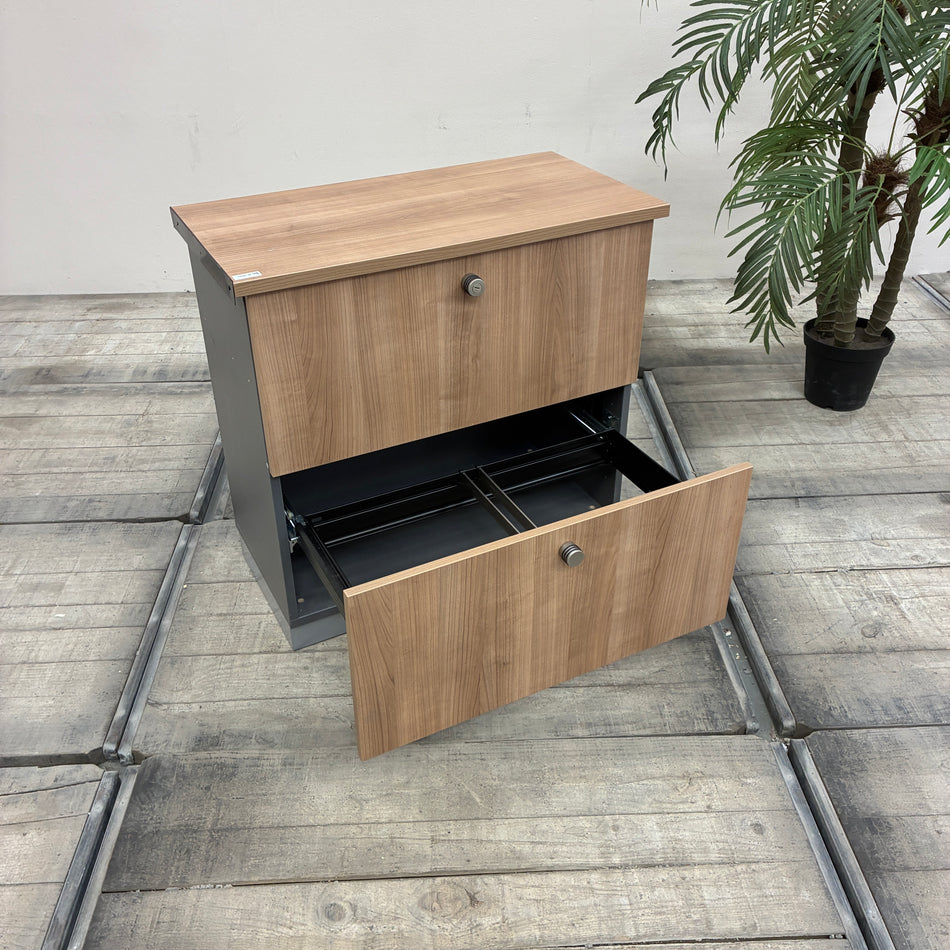 Aktenschrank Hängeregister Holz mit Schubladen Büro Schrank Gebraucht