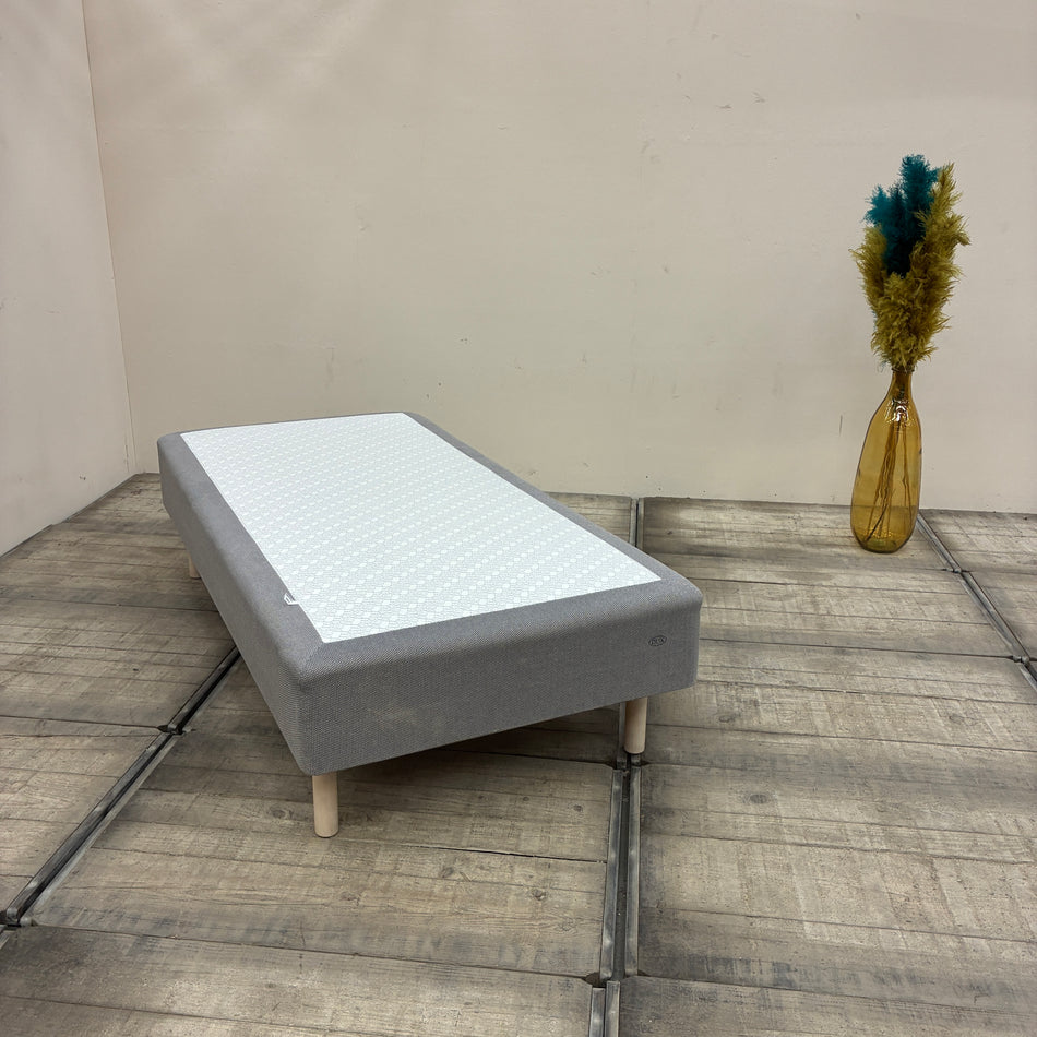 Duxiana Boxspringbett Grau Textil 100x200 Mit Topper Bett Gebraucht